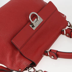 Salvatore Ferragamo Sofia Satchel Grainy Leather