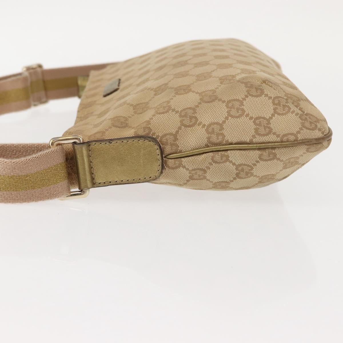 Gucci Web Strap Messenger Bag GG Canvas