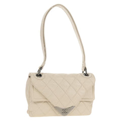 Chanel Padded Envelope Flap Bag Quilted Aged Calfskin
