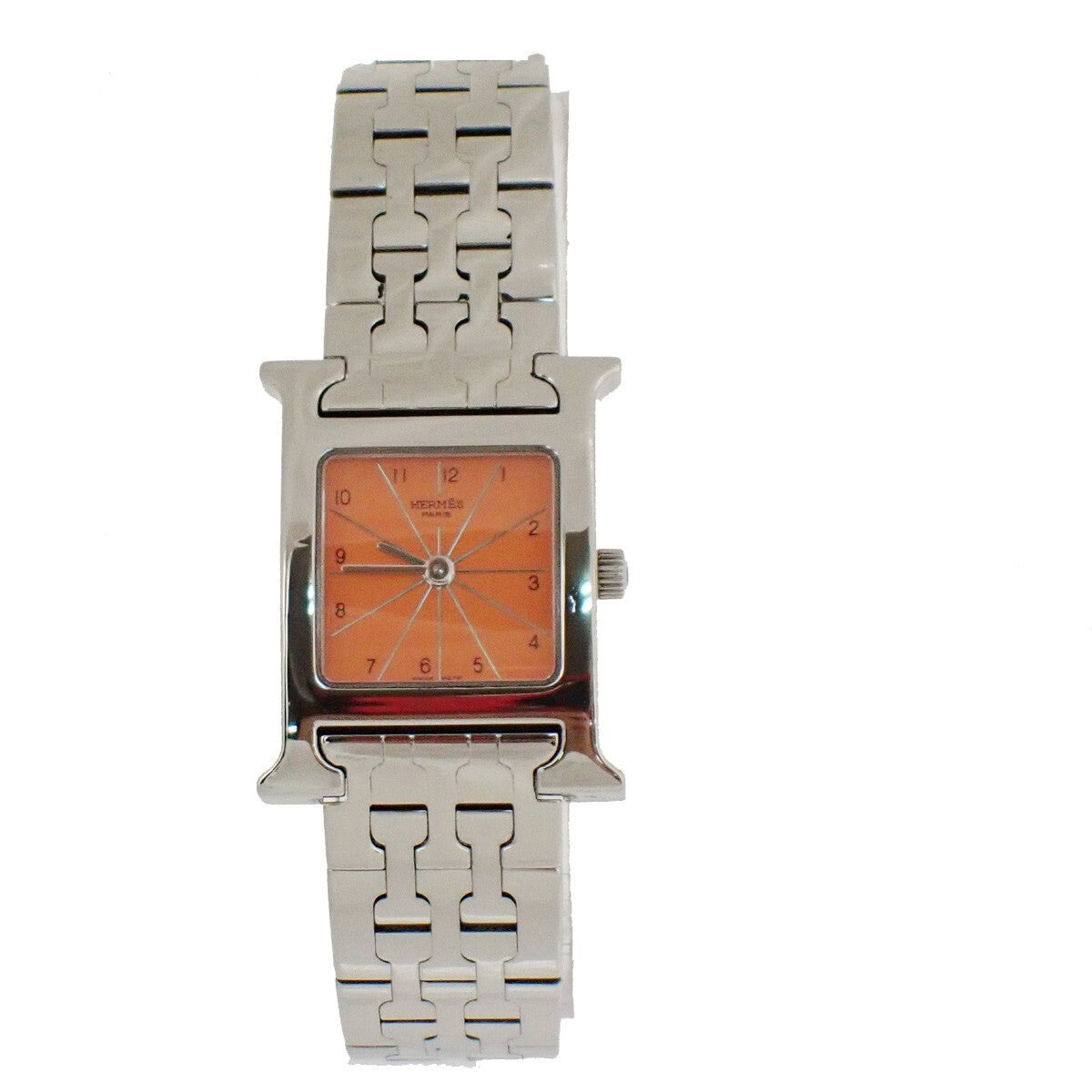 Hermes Arceau Chronograph Automatic Watch Stainless Steel and Alligator