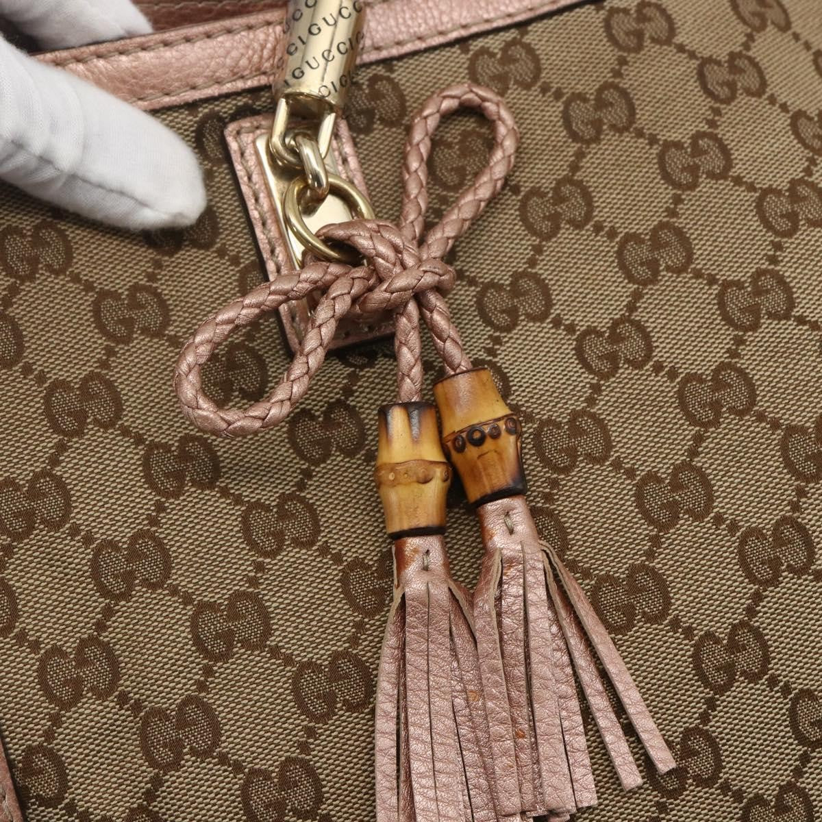 Gucci Bella Tote GG Canvas with Leather