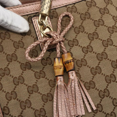 Gucci Bella Tote GG Canvas with Leather