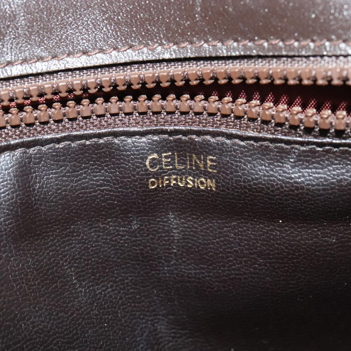 Celine C Sulky Shoulder bag Canvas and Leather