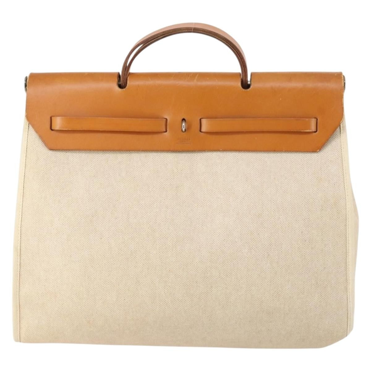 Hermes Herbag Toile and Leather