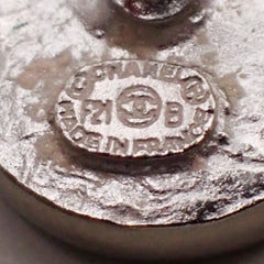 Chanel Vintage Round CC Clip-On Earrings Metal