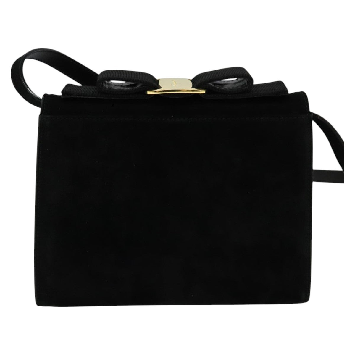 Salvatore Ferragamo Vala Shoulder Bag Suede