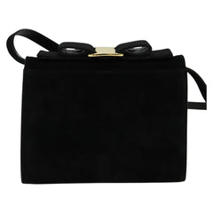 Salvatore Ferragamo Vala Shoulder Bag Suede