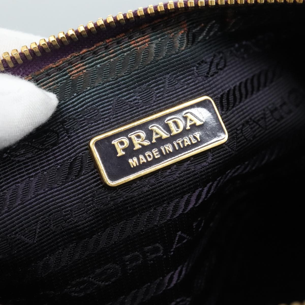 Prada Logo Zip Pouch Tessuto