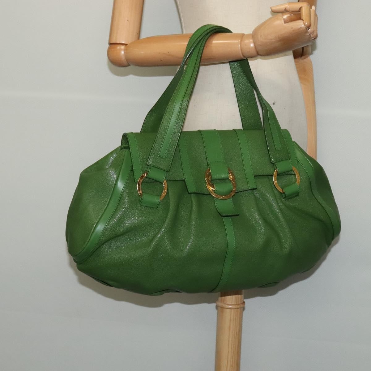 Bvlgari Chandra Top Handle Bag Leather