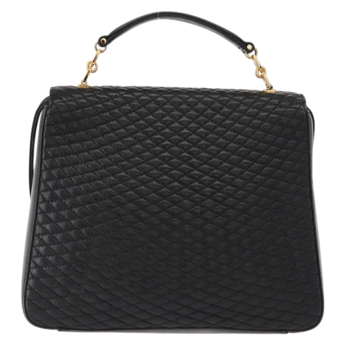 Bally Vintage Handbag Quilted Leather