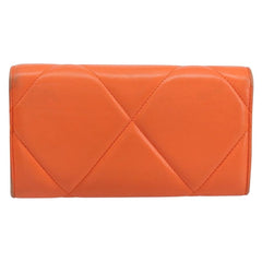 Chanel 19 Flap Wallet Quilted Lambskin