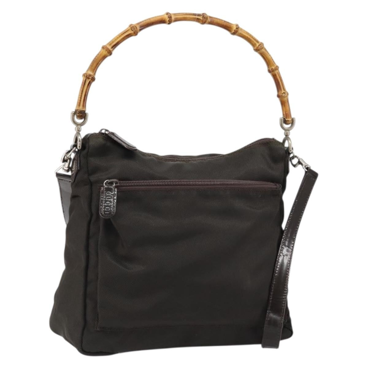 Gucci Vintage Bamboo Handle Bag Nylon