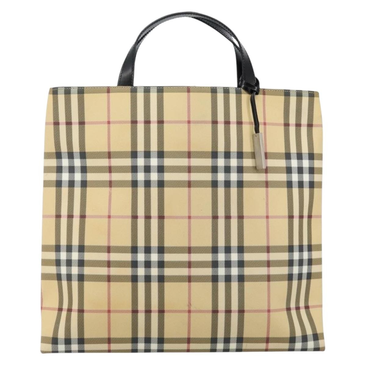 Burberry Nova Check Tote canvas check pattern