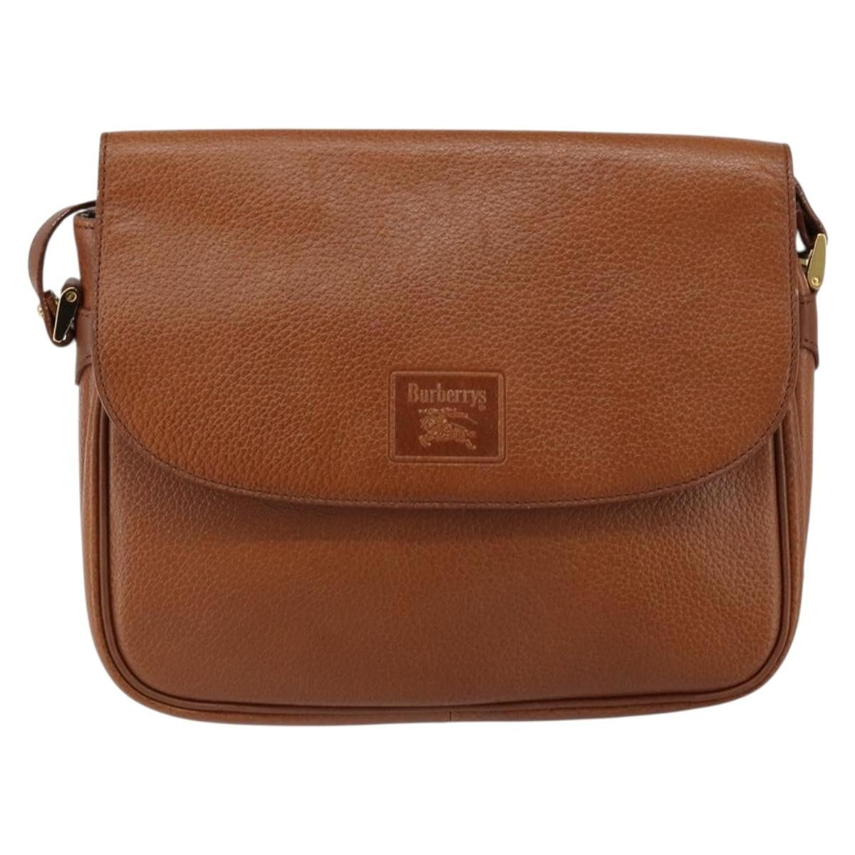 Burberry Flap Shoulder Bag Leather