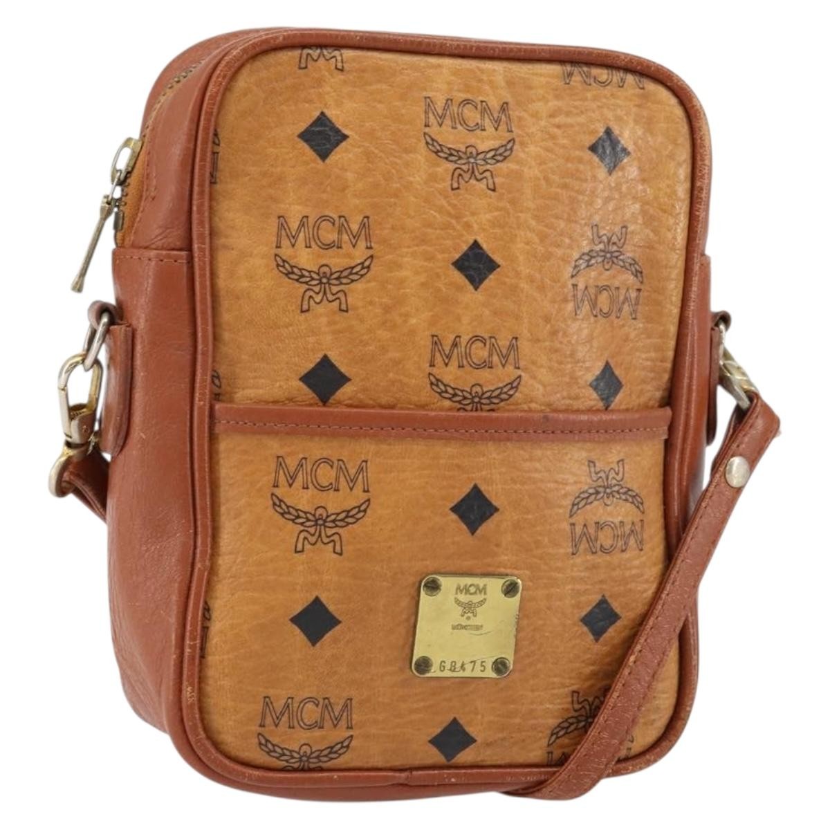 MCM Visetos Shoulder bag Canvas and Leather