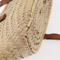 Chloe Marcie Basket Bag Raffia and Leather