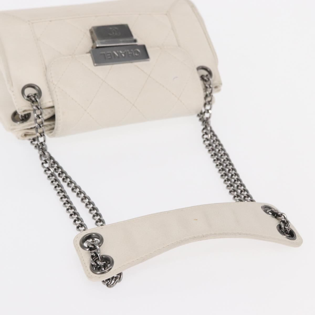 Chanel Accordion Push Lock Flap Bag Quilted Caviar