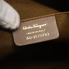 Salvatore Ferragamo Gancini Shoulder Bag Canvas