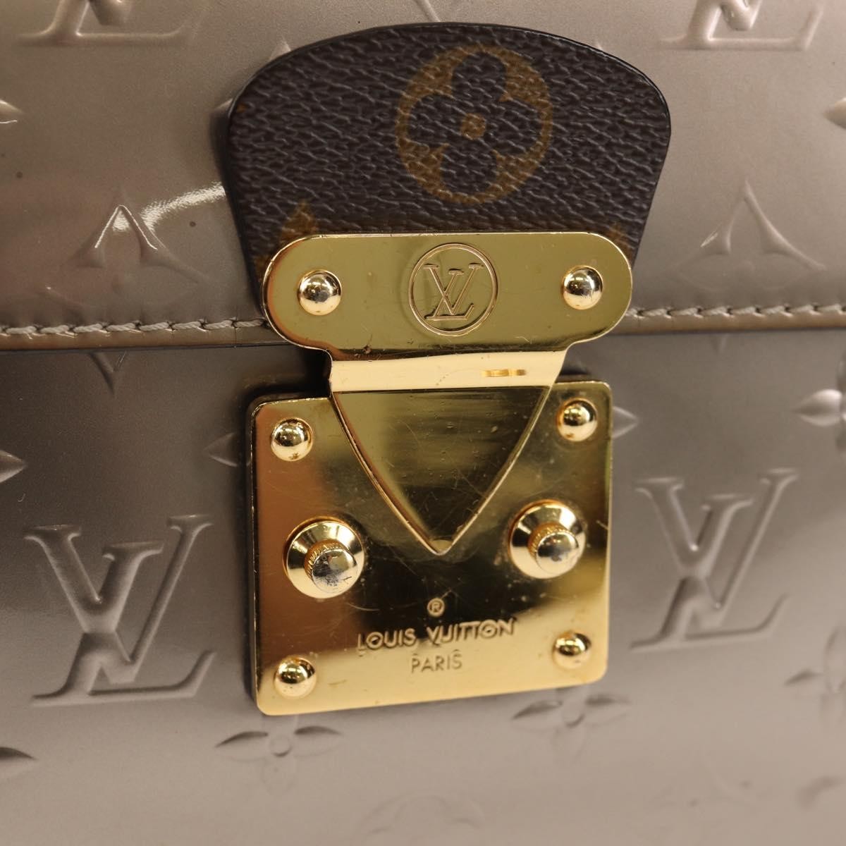 Louis Vuitton Spring Street NM Handbag Monogram Vernis with Monogram Canvas