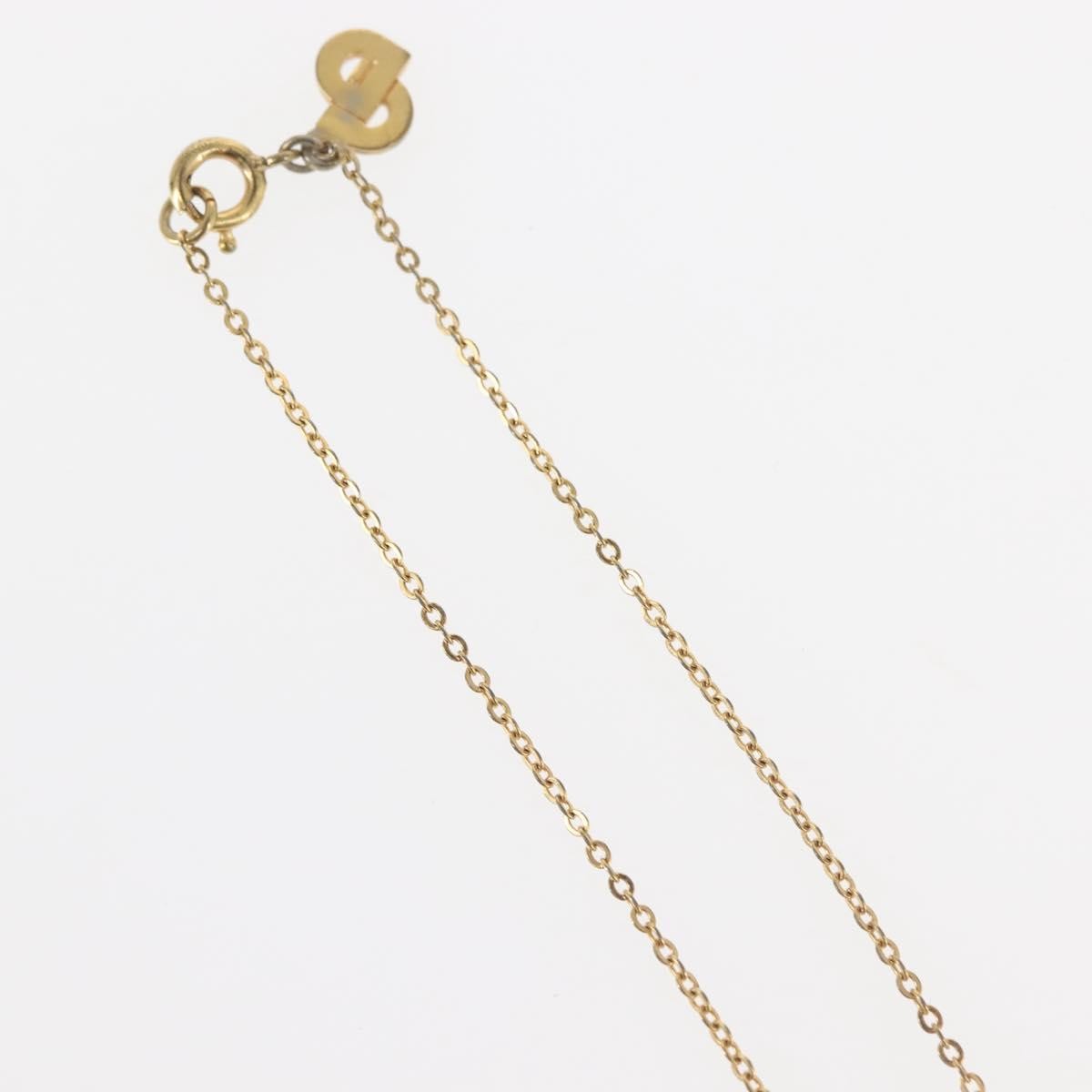 Christian Dior CD Pendant Necklace Gold-plated