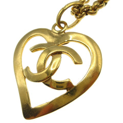 Chanel CC Heart Pendant Metal