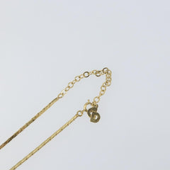 Christian Dior CD Logo necklace Metal