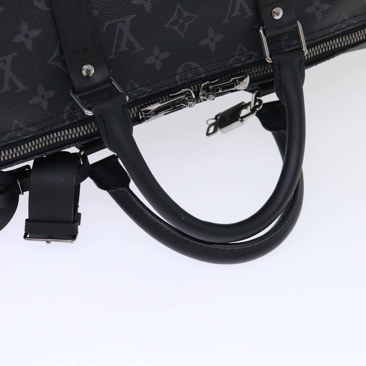 Louis Vuitton Keepall Bandouliere Bag Monogram Eclipse Split Canvas