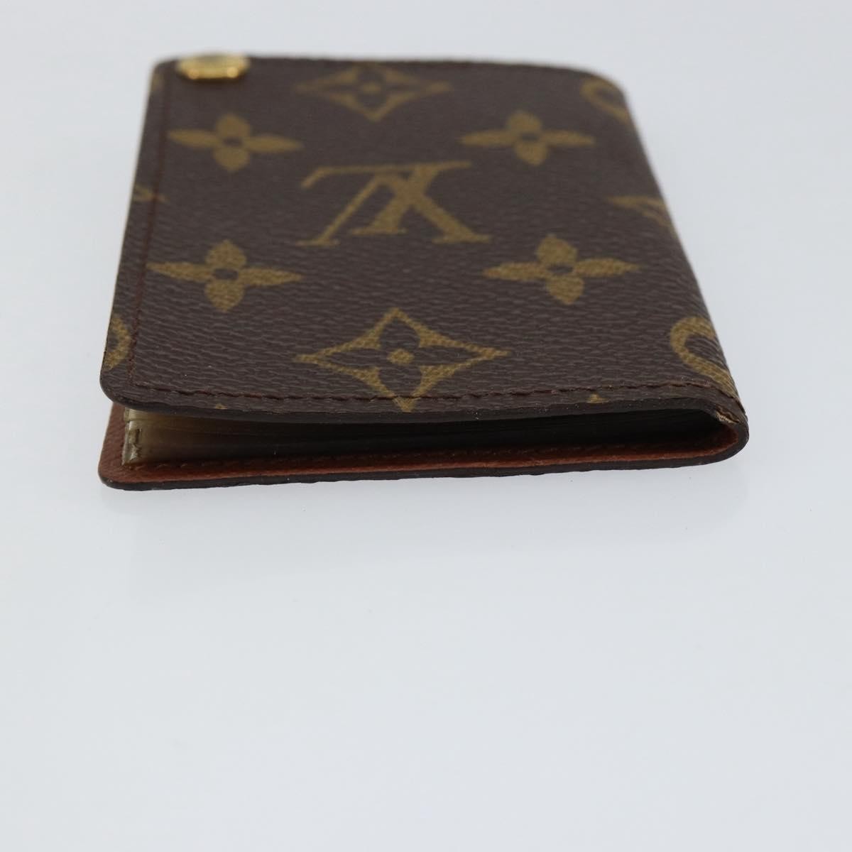 Louis Vuitton Porte Cartes Pression Card Case Monogram Canvas