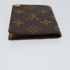 Louis Vuitton Porte Cartes Pression Card Case Monogram Canvas