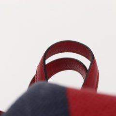 Gucci Logo Drawstring Backpack Striped Canvas