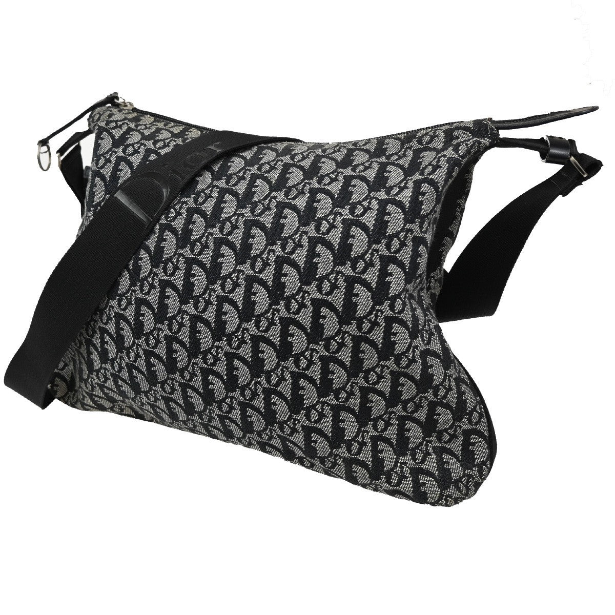 Christian Dior Vintage Trotter Messenger Bag Diorissimo Canvas