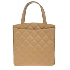 Chanel Vintage CC Lock Pocket Tote Quilted Caviar