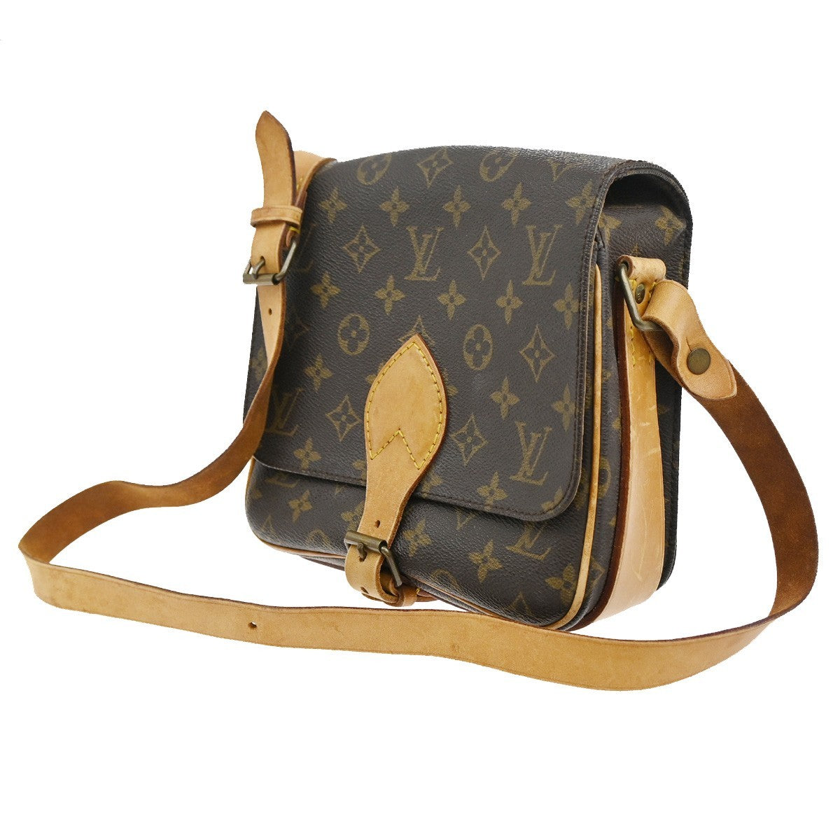 Louis Vuitton Cartouchiere Handbag Monogram Canvas
