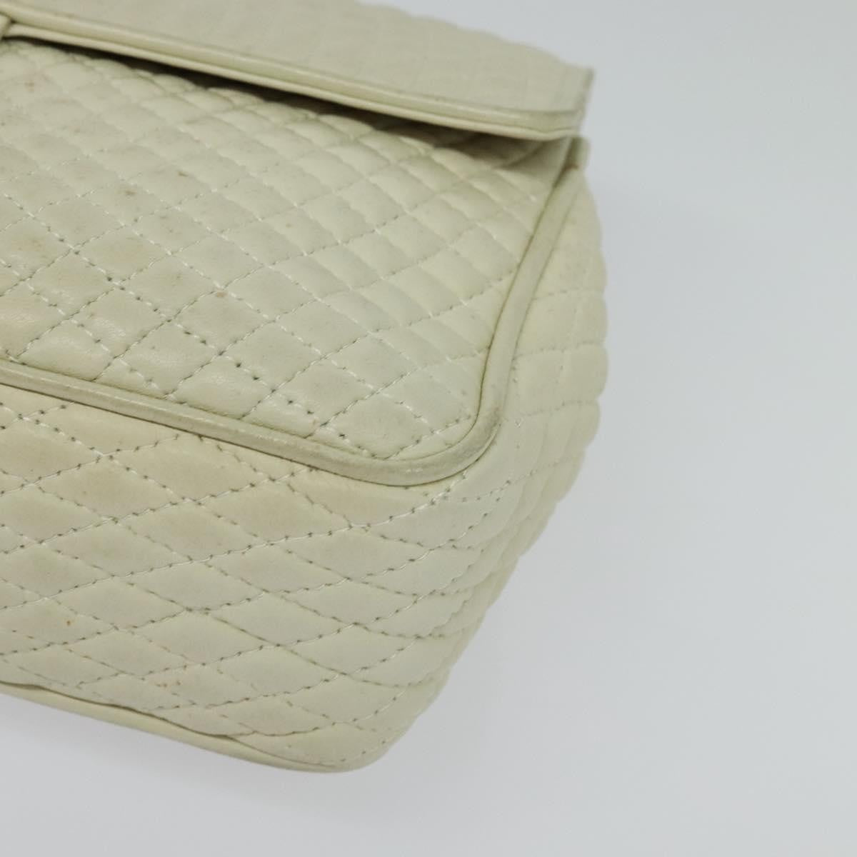 Bally Vintage Chain Shoulder Bag Quilted Leather