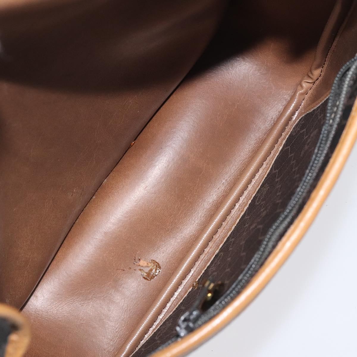 Christian Dior Vintage Honeycomb Flap Crossbody Bag Coated Canvas