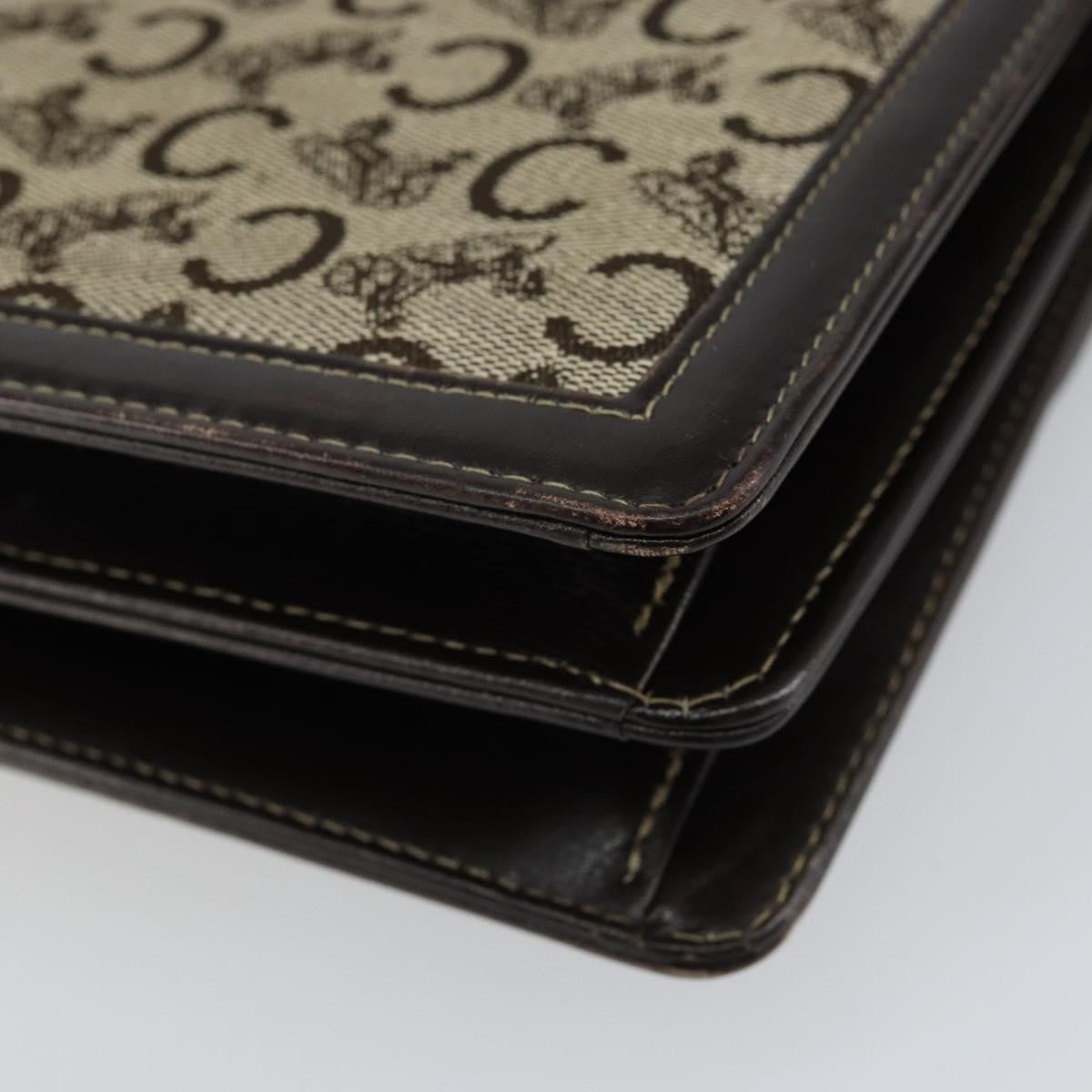 Celine C Sulky Shoulder bag Canvas and Leather