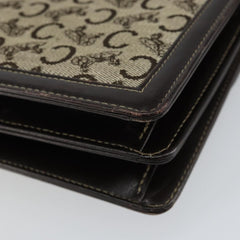 Celine C Sulky Shoulder bag Canvas and Leather