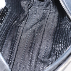 Prada Double Pocket Buckle Flap Bag Tessuto with Leather