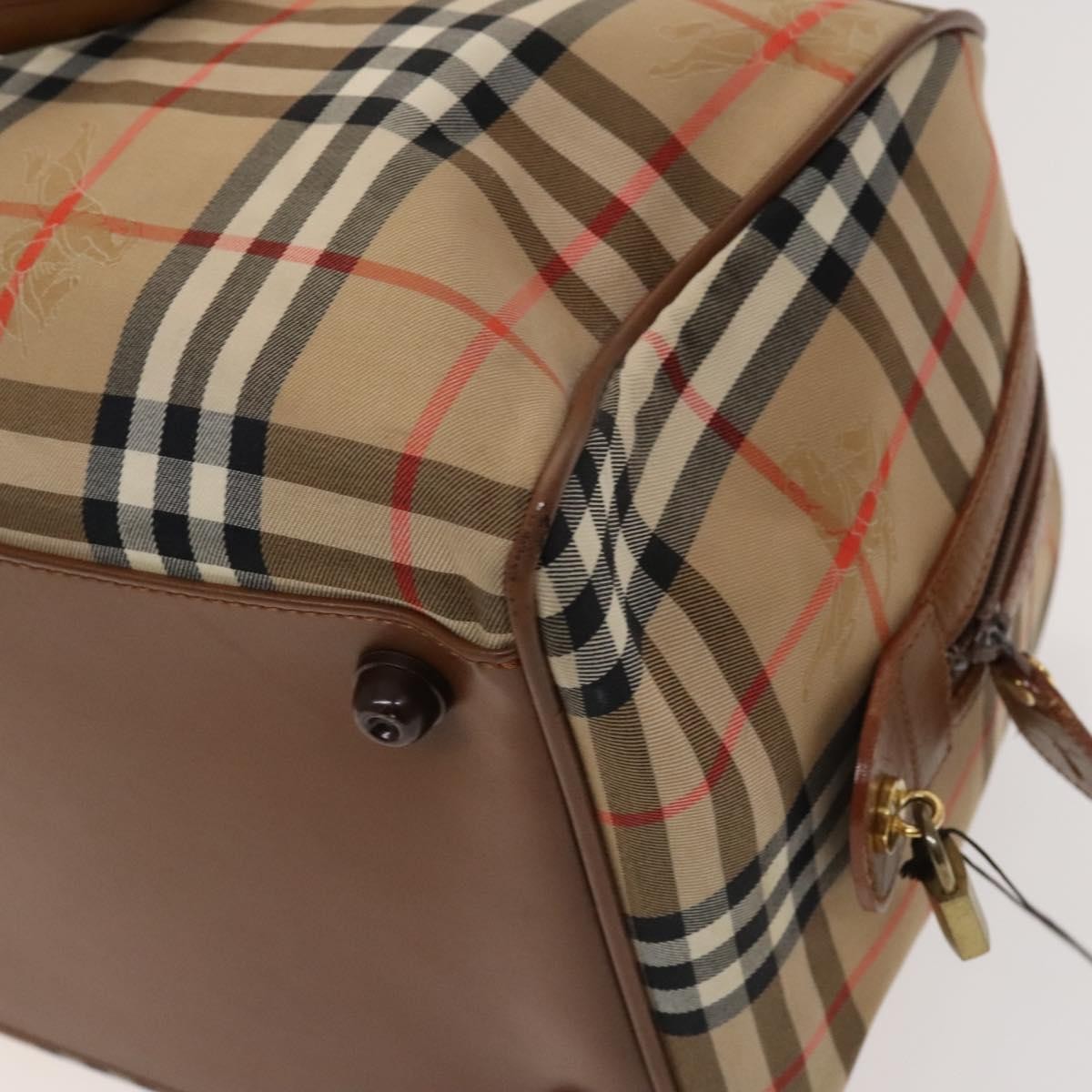 Burberry Vintage Duffle Bag Horseferry Check Canvas