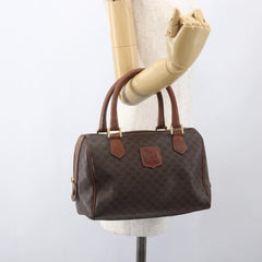 Celine Boston Bag Triomphe Coated Canvas