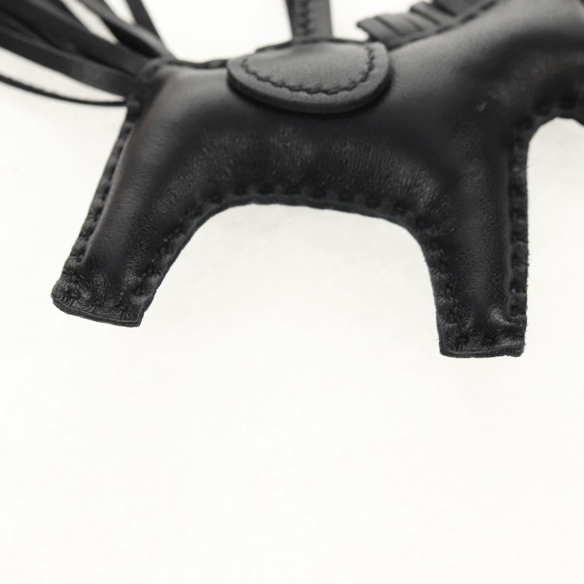 Hermes So Black GriGri Rodeo Bag Charm Leather