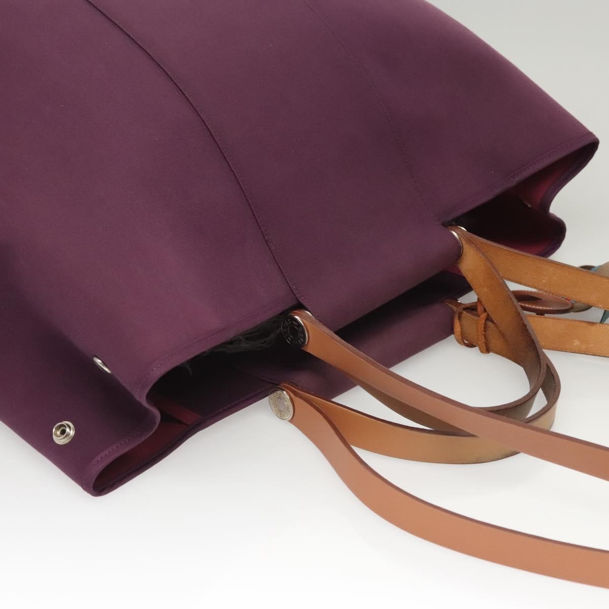 Hermes Cabag Handbag Toile and Leather