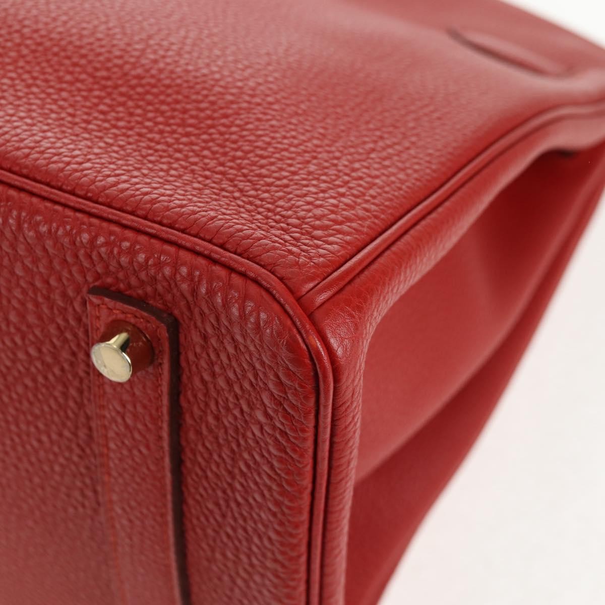 Hermes Birkin Handbag Red Togo with Gold Hardware