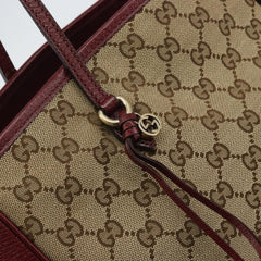 Gucci Bree Tote GG Canvas with Leather
