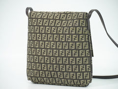 Fendi Mamma Baguette Shoulder Bag Canvas
