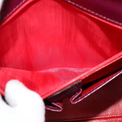 Celine Circle Logo Handbag Leather