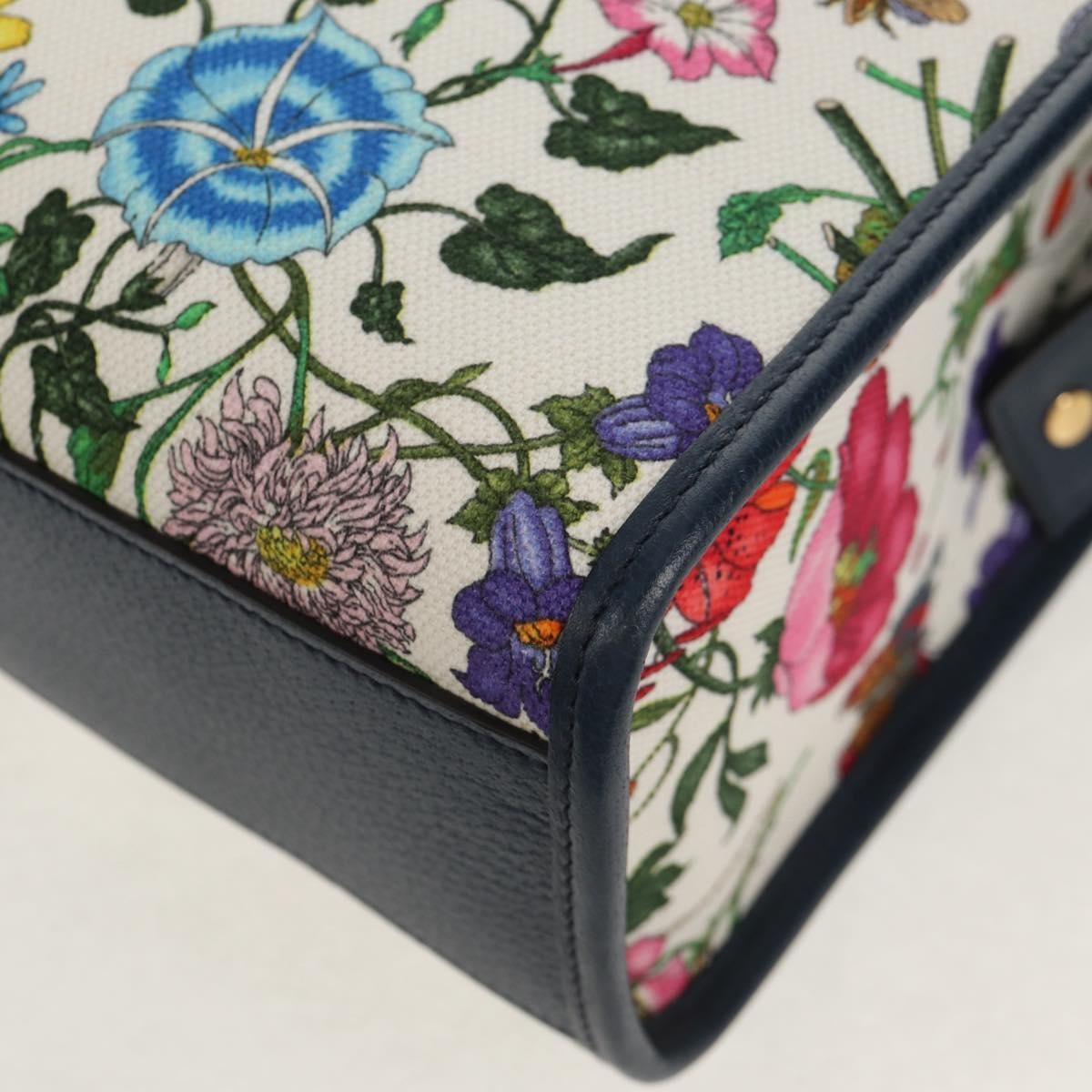 Prada Floral Open Tote Printed Denim