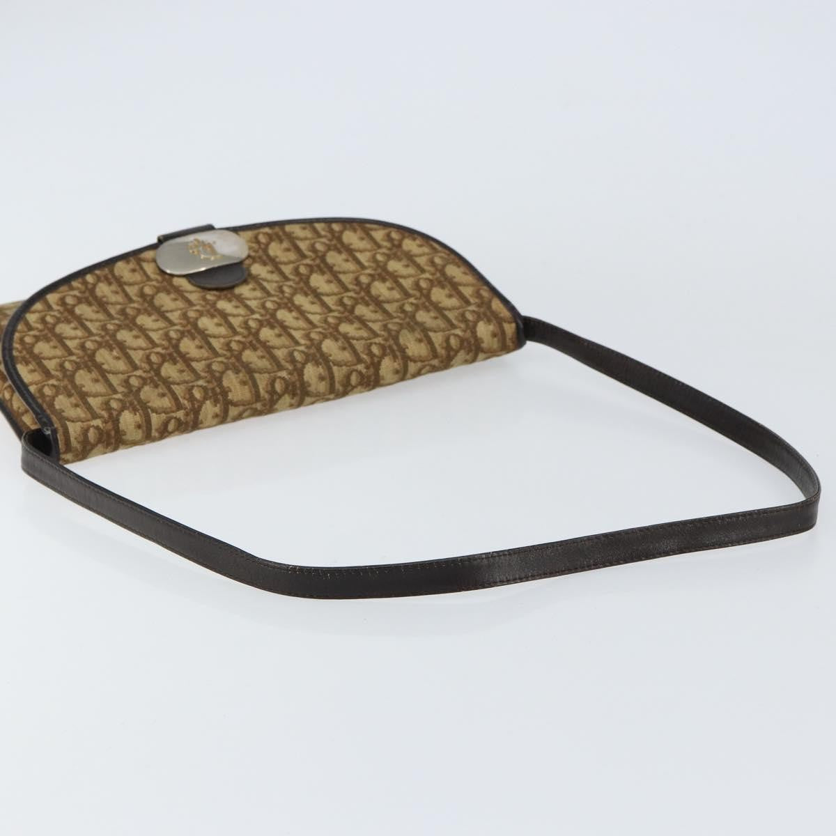 Christian Dior Vintage Trotter Shoulder Bag Canvas