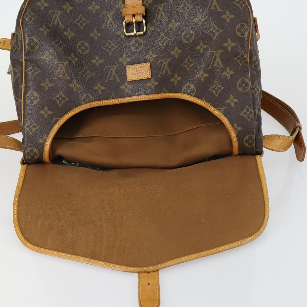 Louis Vuitton Saumur Handbag Monogram Canvas