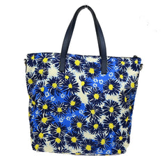 Prada Convertible Zip Tote Printed Tessuto